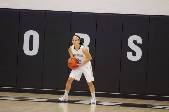 Delaware Valley Warrior Stephanie O'Grady scored seven points.