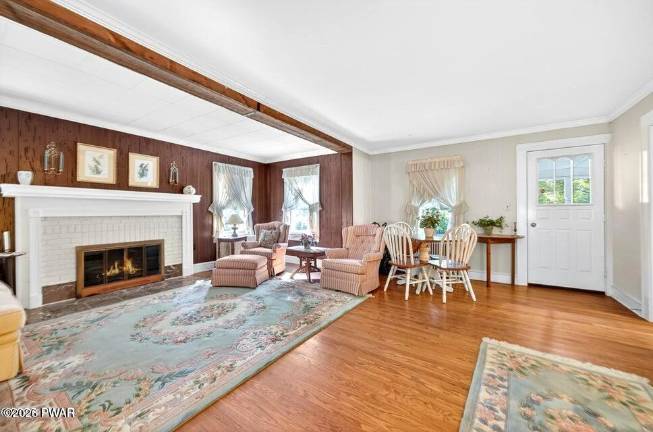 Updated farmhouse offers character, privacy and a walkable lane to town