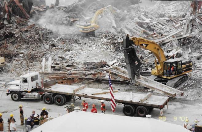 Scenes from when Dr. Marc Kramer was working at Ground Zero (Photo provided)