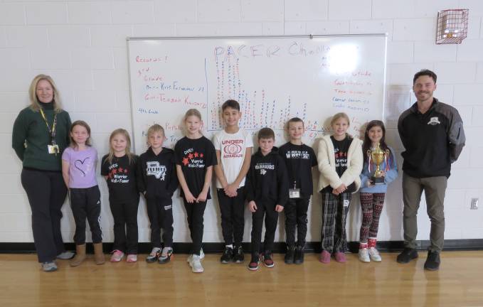 From left: Heather Hubbard, Quinn Lyons, Thea Navitsky, Connor Keener, Elyse Behnke, Leo Mady, Tommy Trochiano, Kyle Fairweather, Teagan Kaiser, Lia Pupolo, and Kevin Quinn.