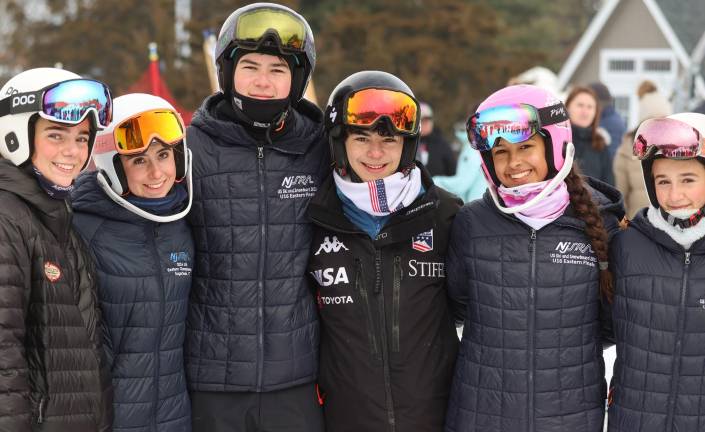 Members of the Mt. Peter Ski Team in Warwick, N.Y. Photos provided by Karen Heald Bess.