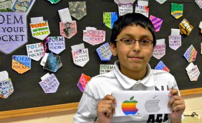 DVMS celebrates Poem in Your Pocket Day