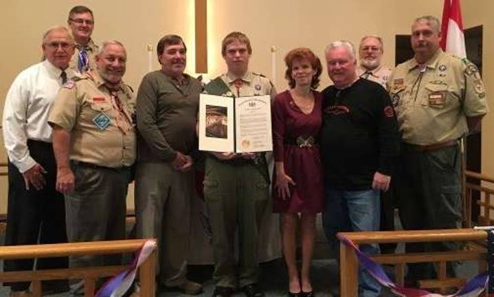 Joseph Simmons is new Eagle Scout