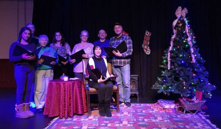 The Presby Players in rehearsal with director Jeffrey Stocker pictured, right (Photo provided)
