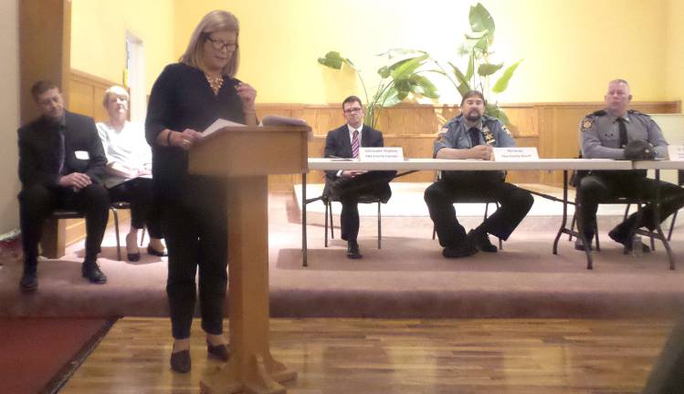 Lori Bubigkeit shared the story of her addicted son in recovery (Photo by Frances Ruth Harris)