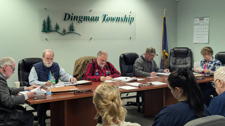Dingman Township Board of Supervisors discussed resident concerns regarding FirstEnergy’s planned Shawnee-Walker 69-kV Transmission Line Reliability project.