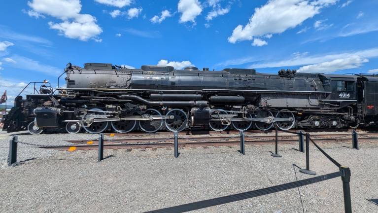 The Union Pacific Big Boy No. 4014 on view in Scranton.