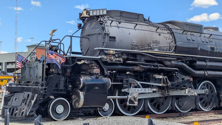 The Union Pacific Big Boy No. 4014 on view in Scranton.