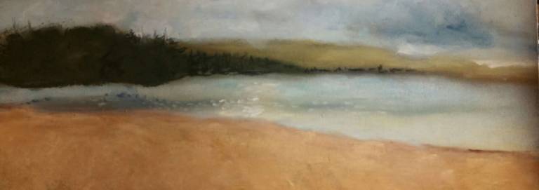 Jeannine Masiello, "Wawayanda Lake," pastel