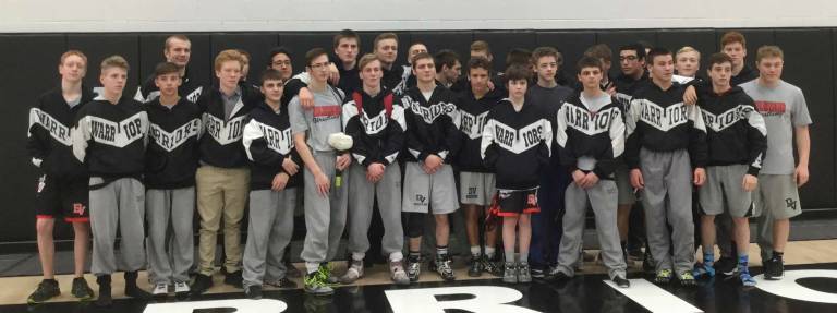 The Delaware Valley Warriors wrestling team (Photo provided)