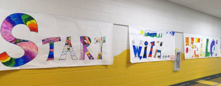 Delaware Valley Elementary School celebrated “Start with Hello Week.”