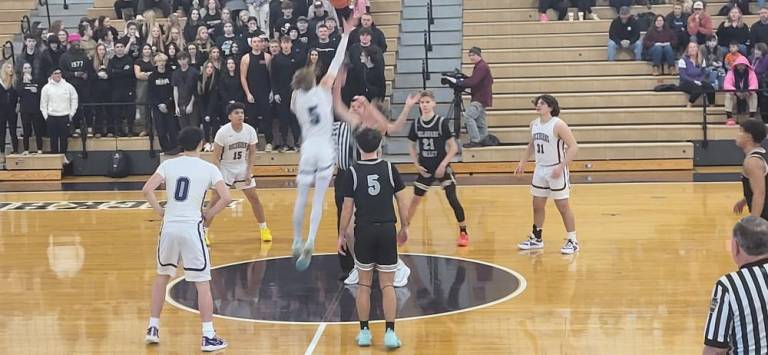 The Delaware Valley boy’s JV basketball team played against Wallenpaupack.