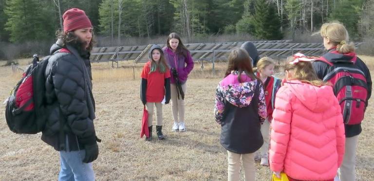 Checking out the solar panels