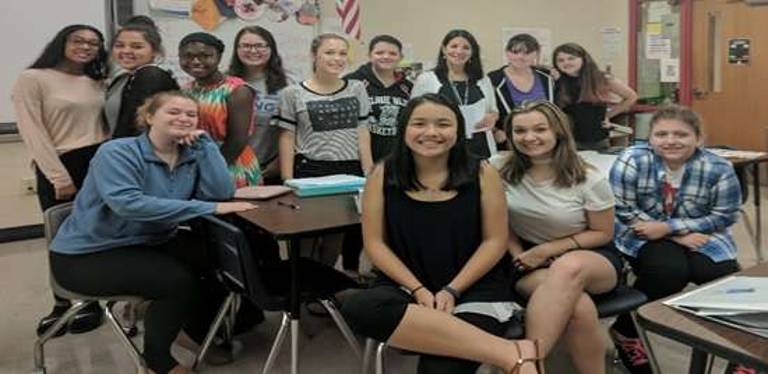 Early childhood advocate speaks with high school students