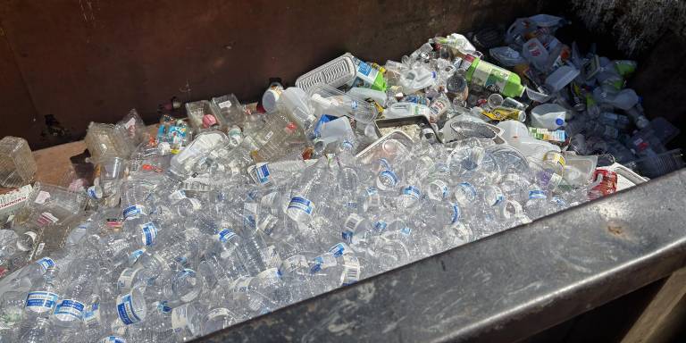 The Sussex County Municipal Utilities Authority is a self-drop-off facility located on Route 94 S in Lafayette that offers responsible ways for disposing of recyclables at little or no cost. Pictured here is one of its recycling bins.