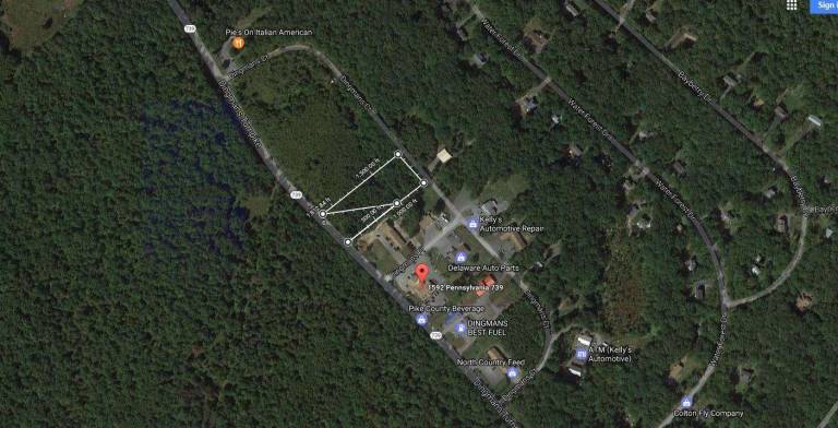 Location of Delaware Plaza