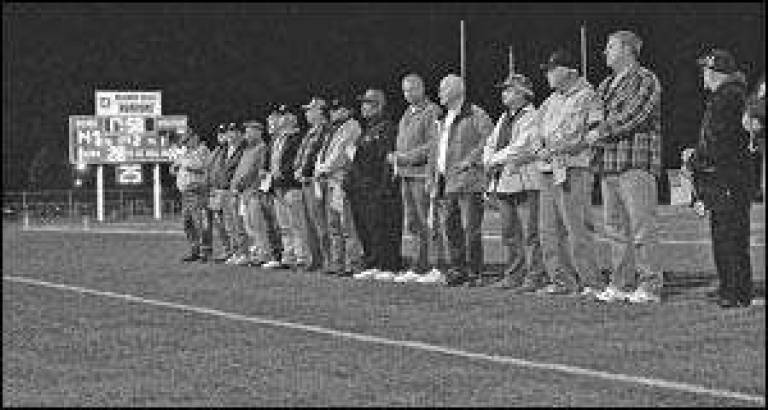 Veterans recognized at stadium ceremony