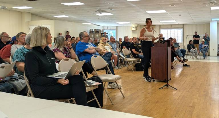 On Wednesday, June 24, the Delaware Township Board of Supervisors invited two representatives from FirstEnergy to speak to a local audience about the planned Shawnee-Walker 69kV transmission line project.