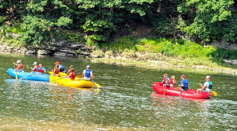Participants enjoying the 38th Annual Family Raft Trip.