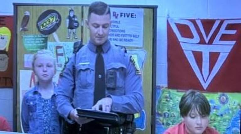 L-R: Heidi Mai, Trooper Ian R. Hopkins, Julien Ciarelli