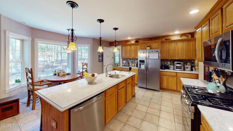 Modern, comfy home has lake access and more