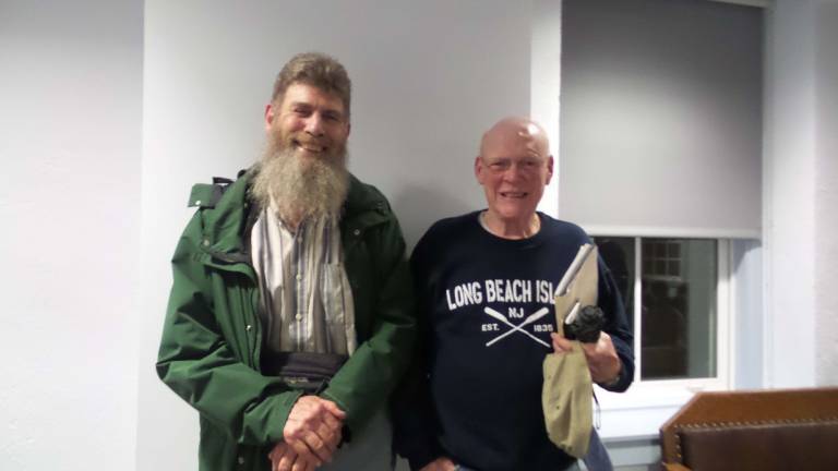 Paul Labounty and Peter Rushton of the Tree Commission (Photo by Frances Ruth Harris)