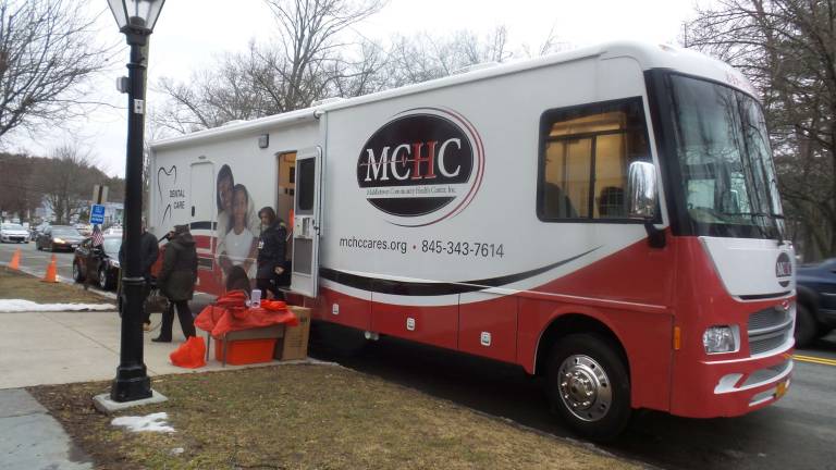 The new dental van (Photo by Frances Ruth Harris)