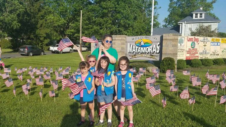 Pictured are Daisy Troop leader Rachel Fuller, Madeline Fuller, Aubree Doss, Bella Zerilli, and Olivia Turner (Photo provided)