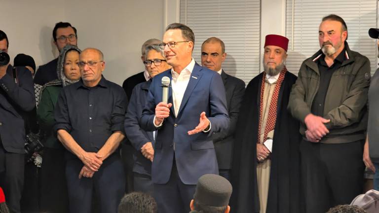 Gov. Shapiro addresses Pike County Islamic community on Feb. 25.