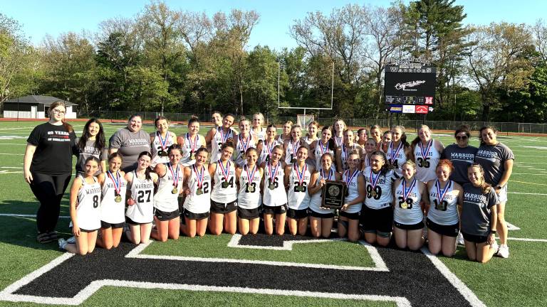 The Delaware Valley High School girls lacrosse team.