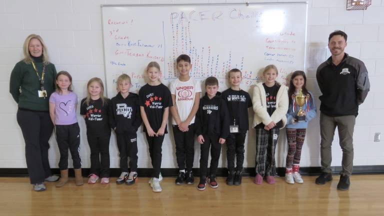 From left: Heather Hubbard, Quinn Lyons, Thea Navitsky, Connor Keener, Elyse Behnke, Leo Mady, Tommy Trochiano, Kyle Fairweather, Teagan Kaiser, Lia Pupolo, and Kevin Quinn.