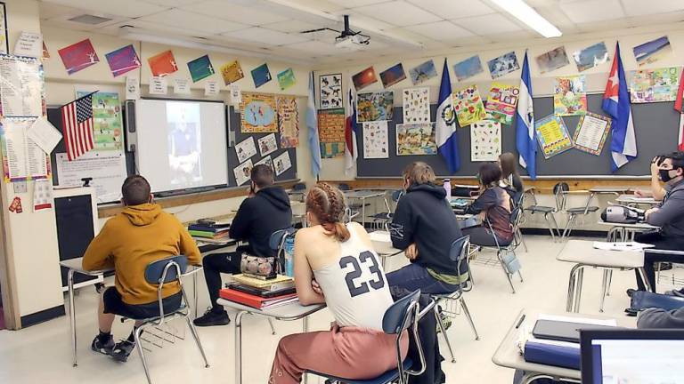 High school students learn about military careers