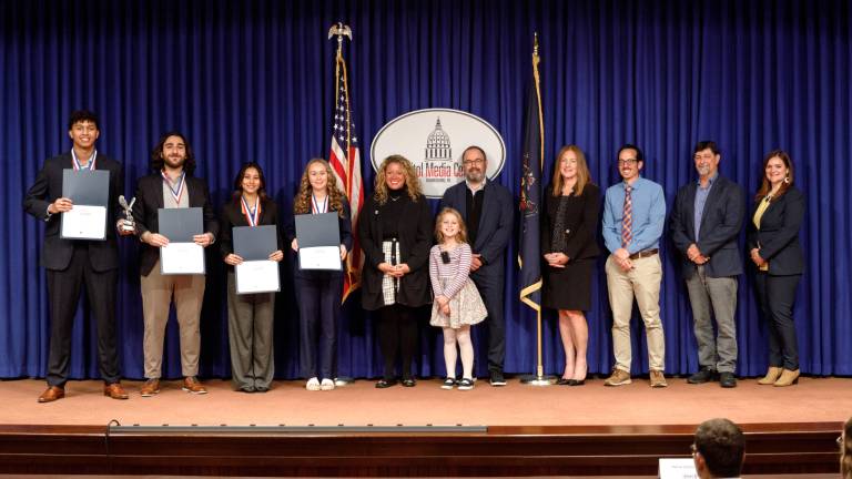 Ursinus College won this year’s Direct Effect Innovation Challenge. They were awarded on Nov. 12, 2025.