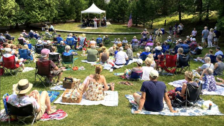 Community gathers at the 2025 ice cream social.