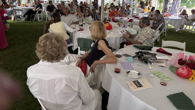 Crowd enjoying the Milford Enhancement Committee Dinner on June 6.