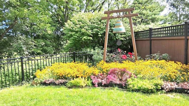 Members of the Milford Garden Club spent two days completely refurbishing and renovating the landscape at Barckley Park.
