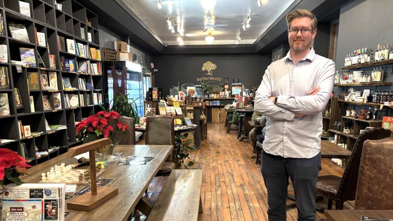 Liam Hutchison, owner of the Better World Store.