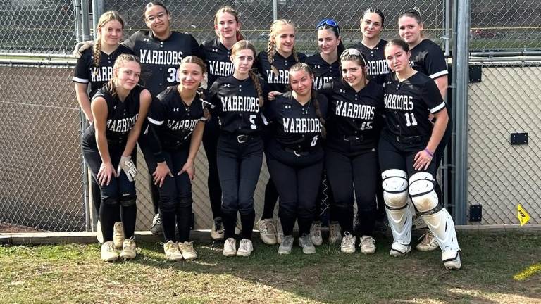 Delaware Valley High School softball team.