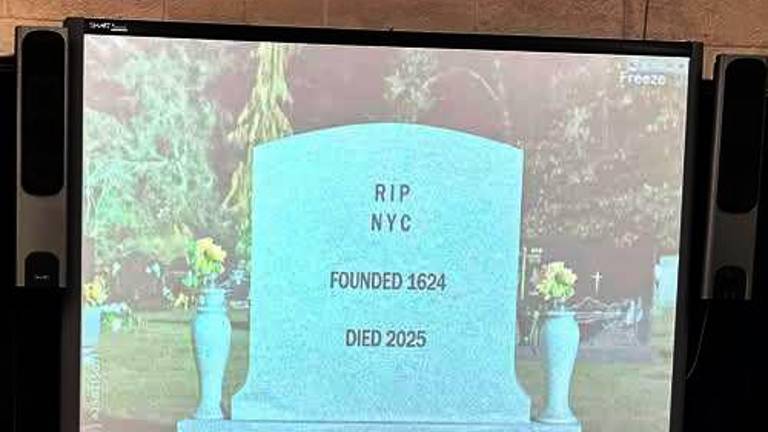 School: Political image part of class lesson plan