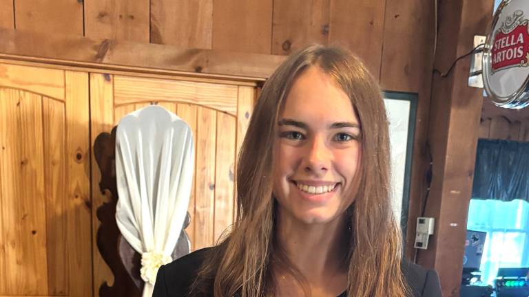 Savannah Van Orden received the Margaret Mary Memorial Scholarship from the Delaware-Dingman Township Democratic Club