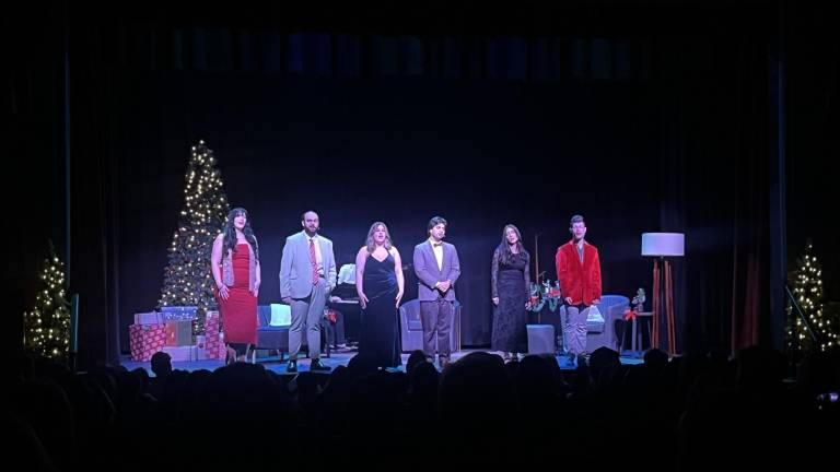 “Meet Me in Milford” cast (from left): Shannon Felletter, Alexander Miller, Christine Devine, David Torres, Noelle Vallario, and Joseph Ambrosia.